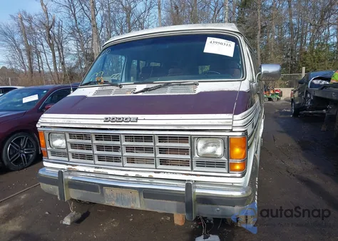 1990 Dodge Ram Van B250 z USA, uszkodzony, nr VIN 2B6HB21Y7LK748863